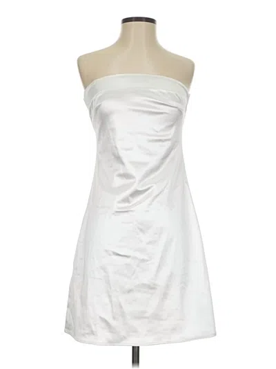 Pre-owned Zaful Cocktail Dress In White
