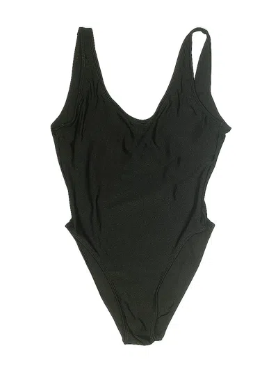 Pre-owned Zaful One Piece Swimsuit In Black