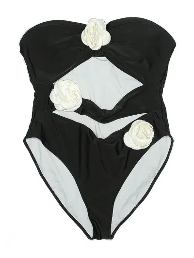 Pre-owned Zaful One Piece Swimsuit In Black