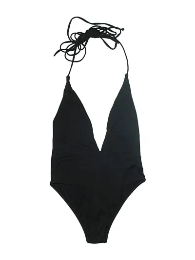 Pre-owned Zaful One Piece Swimsuit In Black
