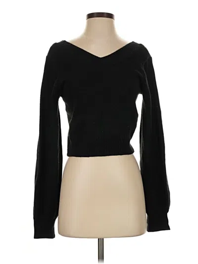 Pre-owned Zaful Pullover Sweater In Black