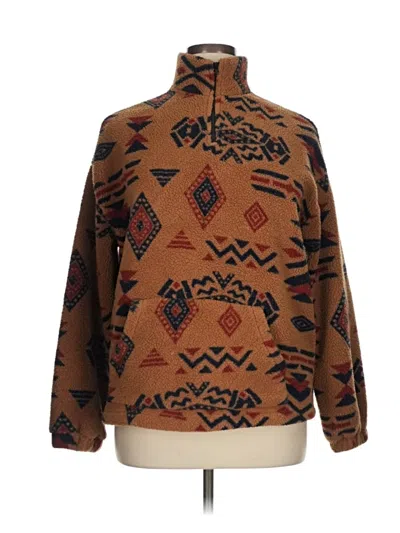 Pre-owned Zaful Pullover Sweater In Brown