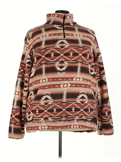 Pre-owned Zaful Pullover Sweater In Brown
