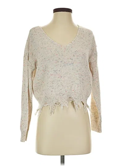 Pre-owned Zaful Pullover Sweater In Ivory