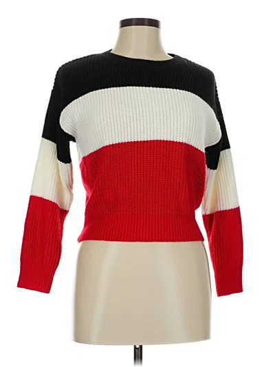 Pre-owned Zaful Pullover Sweater In Red