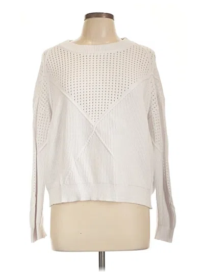 Pre-owned Zaful Pullover Sweater In White