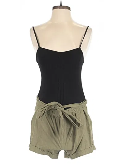 Pre-owned Zaful Romper In Black