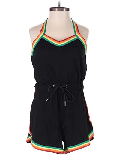 Pre-owned Zaful Romper In Black