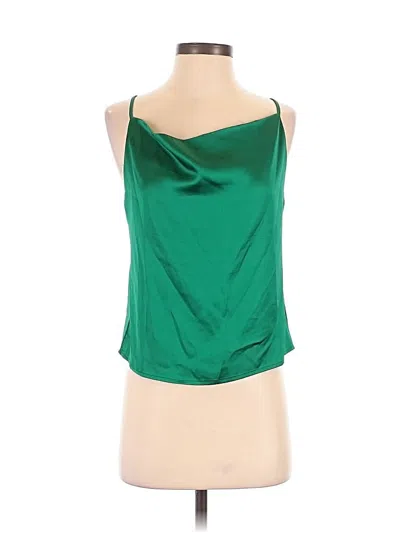 Pre-owned Zaful Sleeveless Blouse In Green
