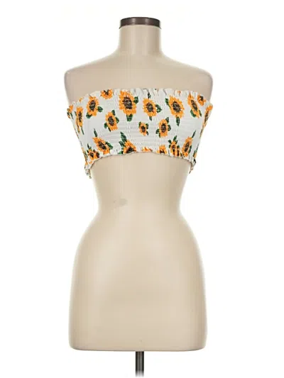 Pre-owned Zaful Sleeveless Blouse In Yellow