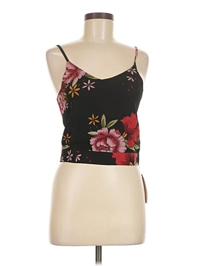 Pre-owned Zaful Sleeveless Top Black Halter Neckline Tops