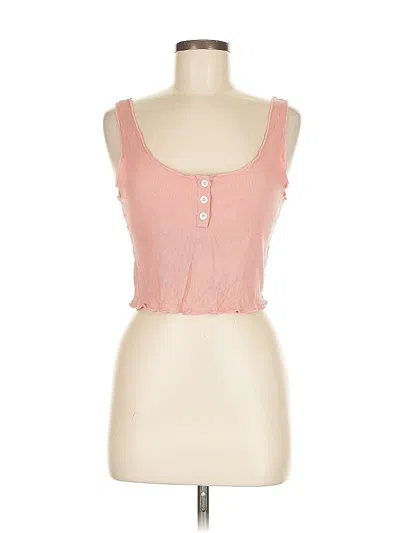 Pre-owned Zaful Sleeveless Top Pink Sweetheart Neckline Tops