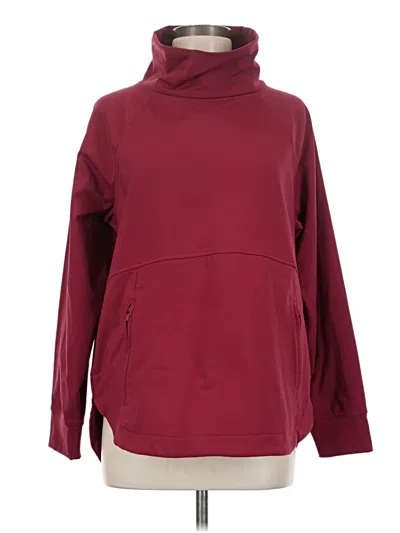 Pre-owned Zaful Sweatshirt In Burgundy