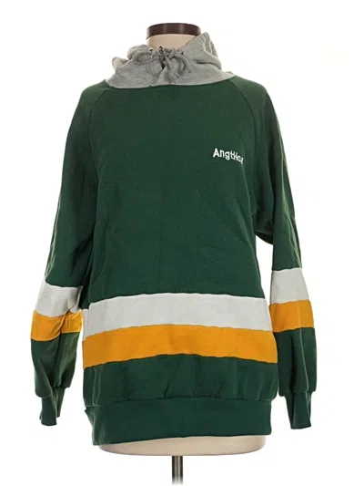 Pre-owned Zaful Sweatshirt In Green