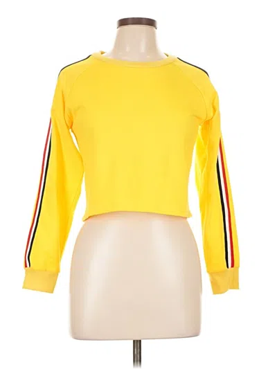 Pre-owned Zaful Sweatshirt In Yellow