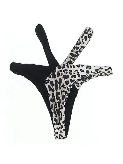 Pre-owned Zaful Swimsuit Bottoms In Black
