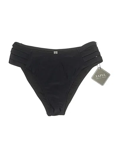Pre-owned Zaful Swimsuit Bottoms In Black