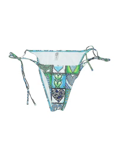 Pre-owned Zaful Swimsuit Bottoms In Blue