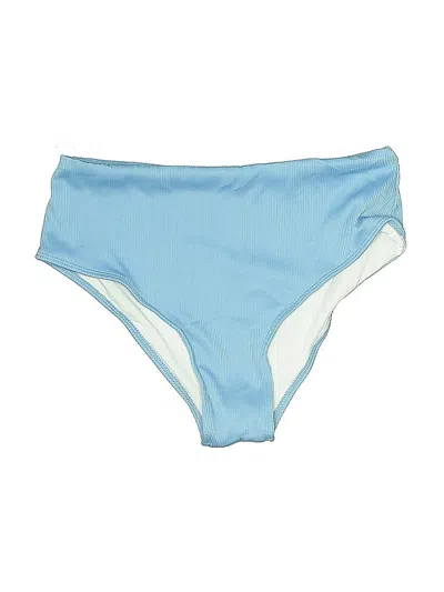 Pre-owned Zaful Swimsuit Bottoms In Blue