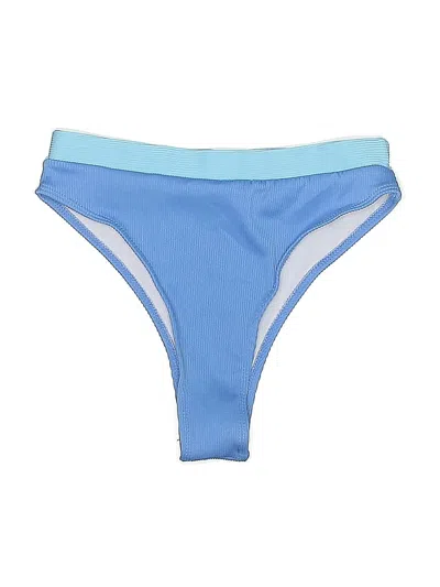 Pre-owned Zaful Swimsuit Bottoms In Blue