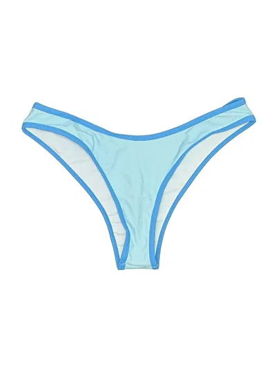Pre-owned Zaful Swimsuit Bottoms In Blue