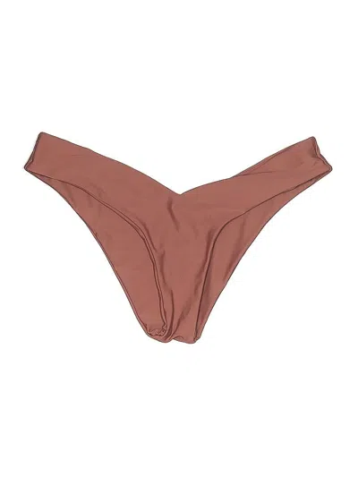 Pre-owned Zaful Swimsuit Bottoms In Brown