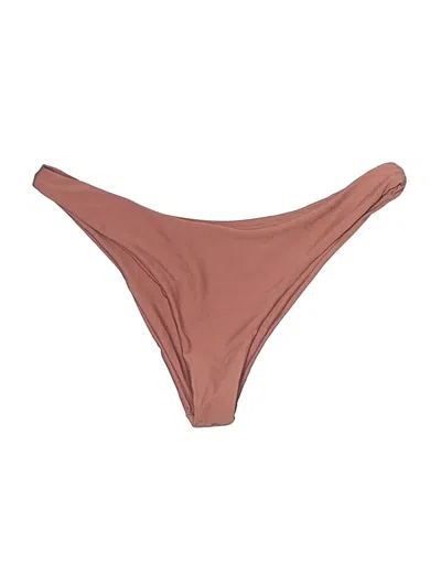 Pre-owned Zaful Swimsuit Bottoms In Brown
