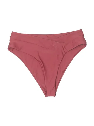Pre-owned Zaful Swimsuit Bottoms In Burgundy