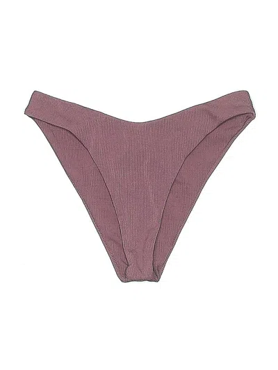 Pre-owned Zaful Swimsuit Bottoms In Burgundy