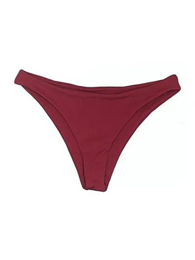 Pre-owned Zaful Swimsuit Bottoms In Burgundy