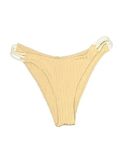 Pre-owned Zaful Swimsuit Bottoms In Gold
