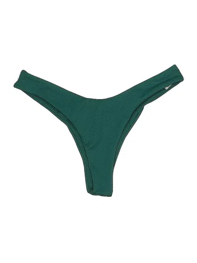 Pre-owned Zaful Swimsuit Bottoms In Green
