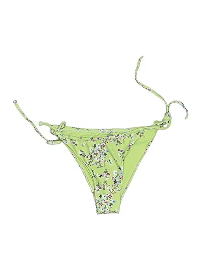 Pre-owned Zaful Swimsuit Bottoms In Green