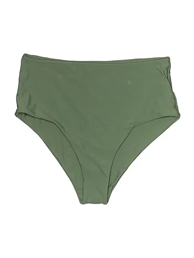 Pre-owned Zaful Swimsuit Bottoms In Green