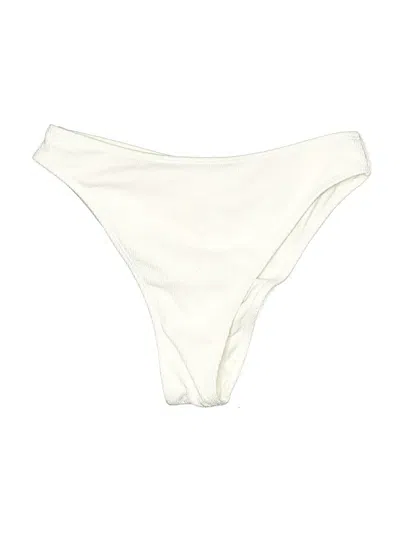 Pre-owned Zaful Swimsuit Bottoms In Ivory