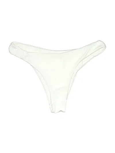 Pre-owned Zaful Swimsuit Bottoms In Ivory