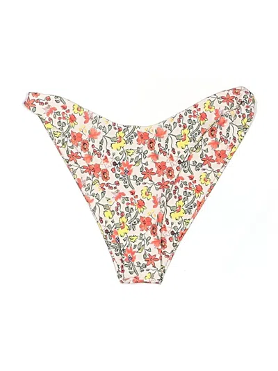 Pre-owned Zaful Swimsuit Bottoms In Ivory