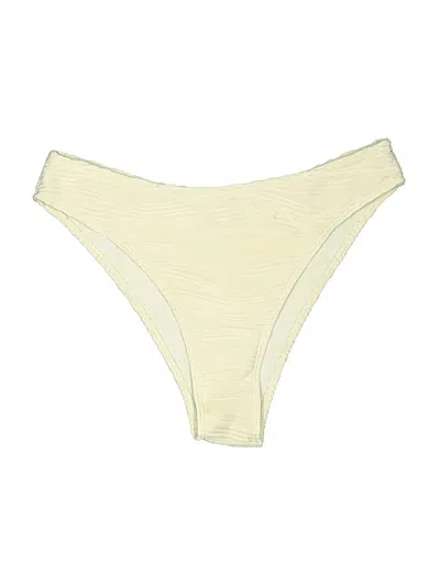 Pre-owned Zaful Swimsuit Bottoms In Ivory