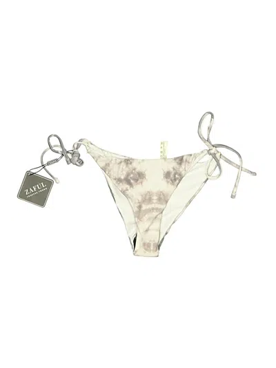Pre-owned Zaful Swimsuit Bottoms In Ivory
