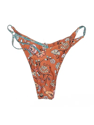 Pre-owned Zaful Swimsuit Bottoms In Orange
