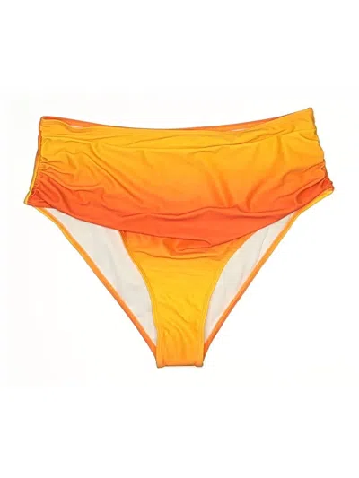 Pre-owned Zaful Swimsuit Bottoms In Orange