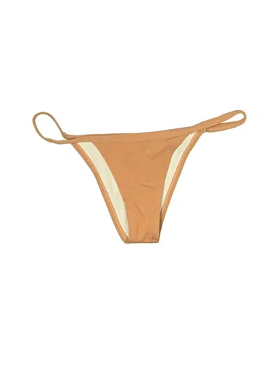 Pre-owned Zaful Swimsuit Bottoms In Tan