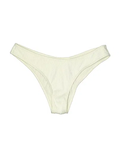 Pre-owned Zaful Swimsuit Bottoms In White