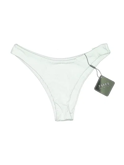 Pre-owned Zaful Swimsuit Bottoms In White