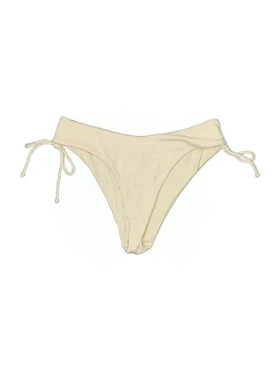 Pre-owned Zaful Swimsuit Bottoms In White