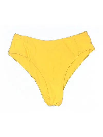 Pre-owned Zaful Swimsuit Bottoms In Yellow
