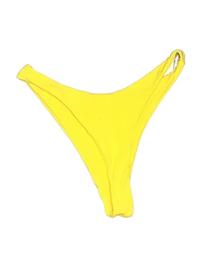 Pre-owned Zaful Swimsuit Bottoms In Yellow