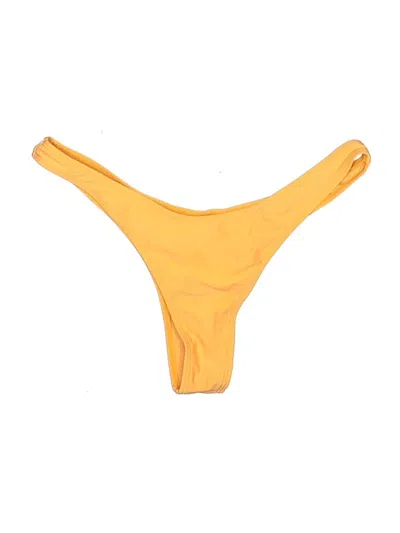 Pre-owned Zaful Swimsuit Bottoms In Yellow