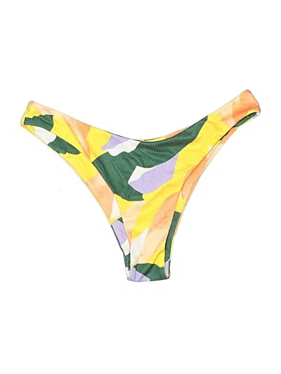 Pre-owned Zaful Swimsuit Bottoms In Yellow