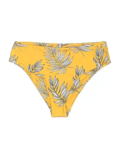 Pre-owned Zaful Swimsuit Bottoms In Yellow
